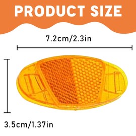 SULIUDAJI Cat's Eyes Bicycle Reflectors Spoke Front Rear Pack of 12 Bicycle Reflector Bicycle Reflector in Cat Eyes Spoke Reflectors for Road Bike MTB Trekking Bike & Children's Bicycle
