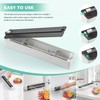 Quasziwa Magnetic Plastic Wrap Dispenser with Cutter - Practical Refillable