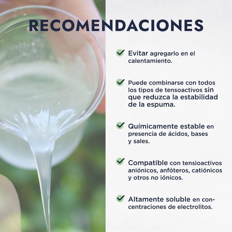 Hebbe - Coco Glucósido, Tensioactivo Suave y Biodegradable para Cosméticos,