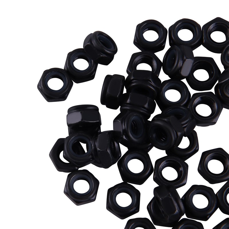 SBRRAIL M3 Hex Nuts Inserted Nylon Small Hardware Self Locking