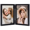 ORIVAN 4x6 Double Picture Frames Hinged Folding Photo Frames with