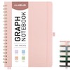AHGXG Graph Paper Notebook, 140 Pages, B5 (7.6" x 10")