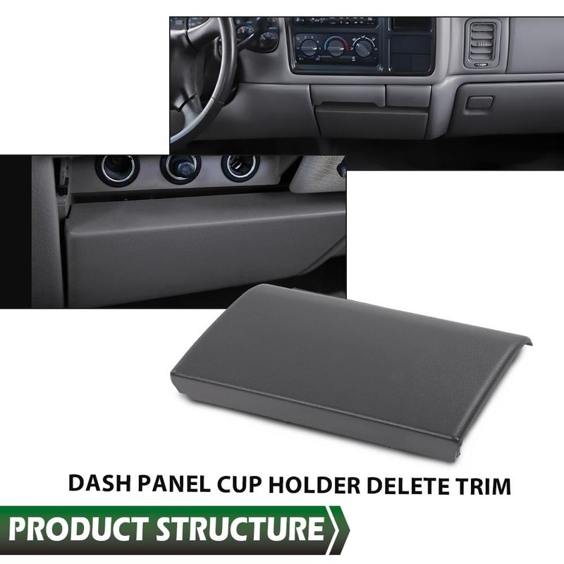 LQI Center Dash Panel Cup Holder Delete Trim Cover Compatible