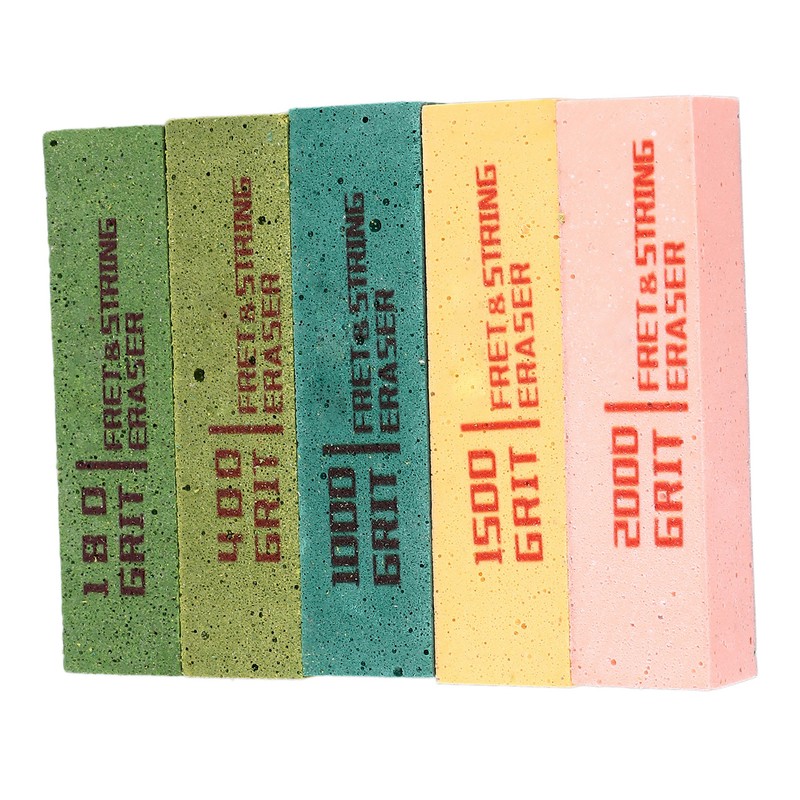 5Pcs Fret Eraser Dust Cleaner Fretboard Scrubber String Polishing Tool