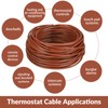 Buryeah Thermostat Wire Bell Wire Solid Copper Cable 18 Gauge