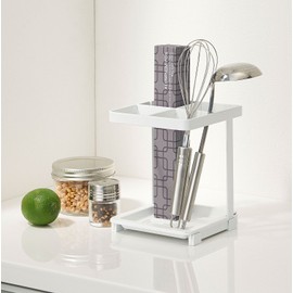 Belca HZ-WT Handy Zone Kitchen Storage Wrap Tool Stand, Width 5.9 x Depth 5.9 x Height 7.2 inches (15 x 15 x 18.2 cm), White