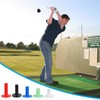 PATIKIL 1.38" ゴム製ゴルフティー 5個パック 背 高い練習トレーニング ドライビングレンジティー 安定したボールホルダー 屋外屋内ヒッティングクッション 裏庭用