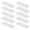 10pcs Aluminum Flat Connecting Joining Plate Flat Straight Mending Joining