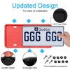 YALOK Silicone License Plate Frame with Drainage Holes, Universal US