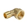 uxcell Brass Pipe Fitting 90 Degree Forged Street Elbow G1/2