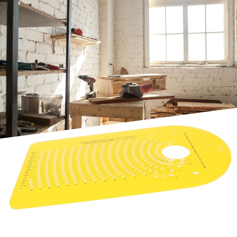 Router Circle Cutting Jig, Wood Cutting Jig Precise‑drilled for Most