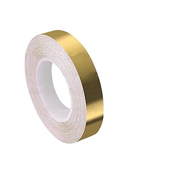 Gold Chrome 1/2" - 12mm Roll Vinyl Pinstriping Pin Stripe