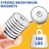 VNDUEEY Pack of 8 Neodymium Magnet Cup 100 LBS Pull