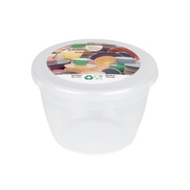 1/4 Pint Pudding Basin and Lid Pack of 4 Plastic Pudding Basins 140ml (0.25pt) Small Size Food Safe Steaming Bowls Clear