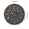 PRIM Grey Wooden Wall Clock Wall Clock Will Satisfy Everyone,