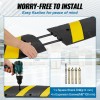 72'' Dual Channel Rubber Speed Bump Durable Traffic Hump with