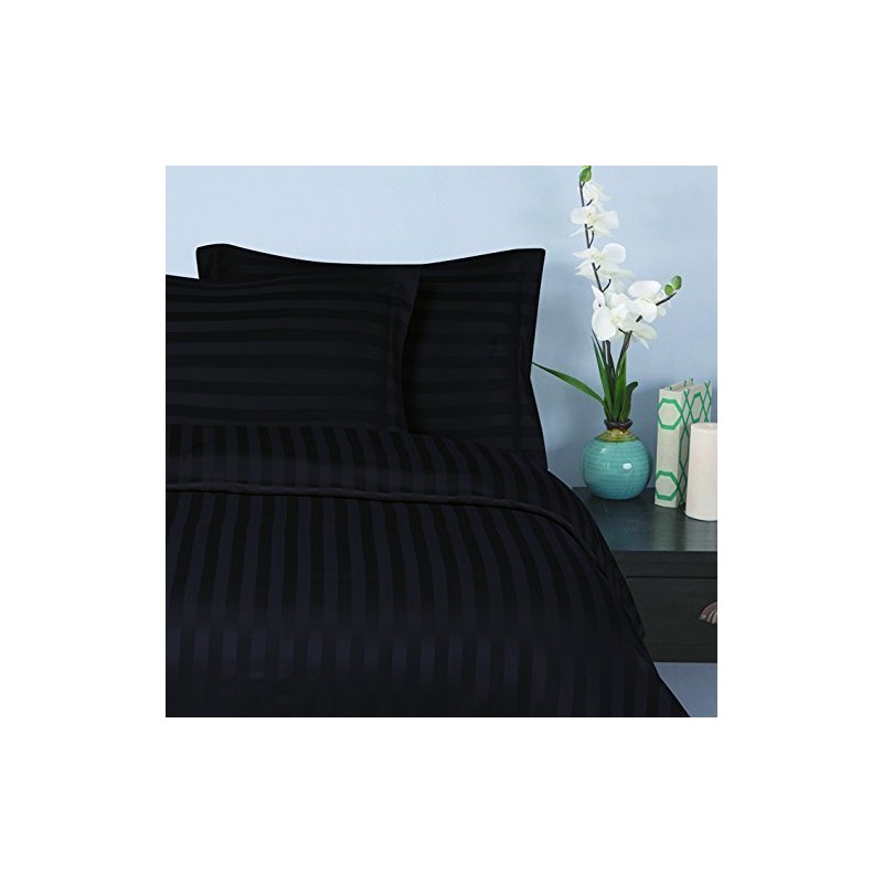 Elegant Comfort 1500 Thread Count -Damask Stripes- Egyptian Quality Luxurious