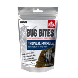 Fluval Bug Bites Tropical Fish Food, Small Granules for Small to Medium Sized Fish