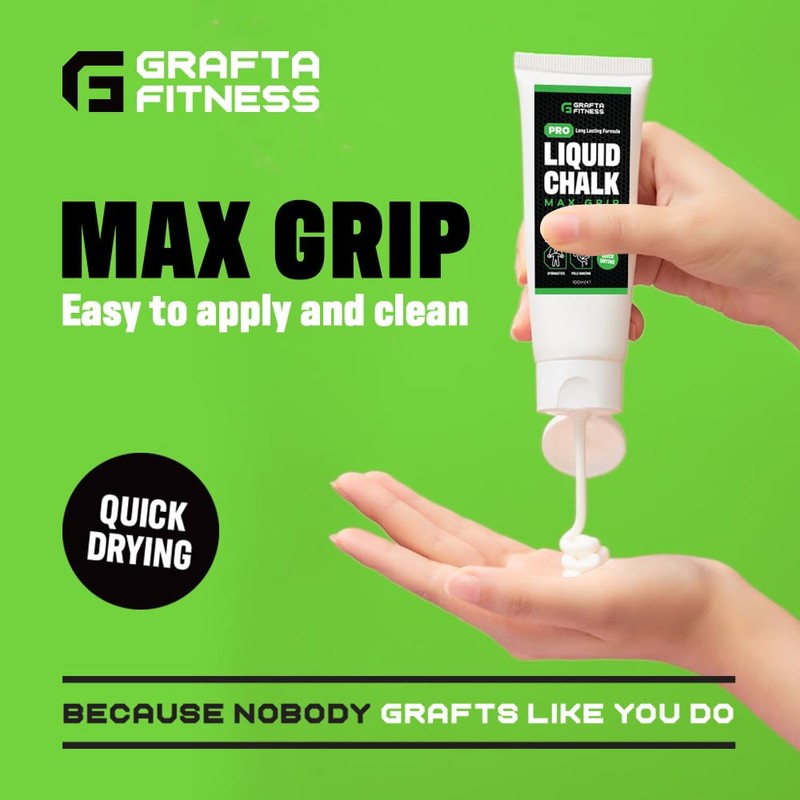 GRAFTA Fitness Pro Liquid Chalk for Weightlifting, Climbing, Gymnastics &