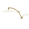 Hibbent Shower Head Extension Arm,16" Solid Brass Adjustable Extender with