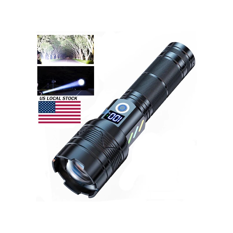 5000MAH Battery 20W White Laser Torch Light 5 Modes Switch