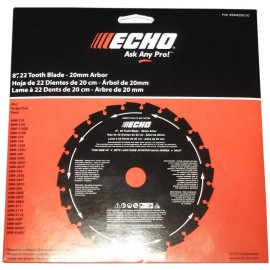 ECHO OEM 8" Steel Brushcutter Blade 20 mm Bore 22 Tooth Fits SRM-210 SRM-225