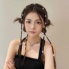 Jravezt ヘアビーズ 40個セット 髪飾り 編み込み用 ヘアブレイドリング 多種類 ヘアアクセサリー ヒップホップ ヘアアクセ