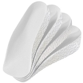 Edvbela Orthopedic High Pads, Arch Support Height Increase Insoles for Leg Length Discrepancy, Shock Absorption Heel Lifts Shoe Insert for Men and Women - 0.6 inch (2 Pair White)