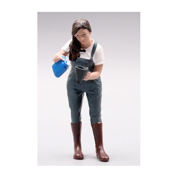 Car Girl in Tee Kylie Figurine for 1/18 Scale Models