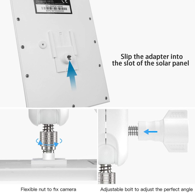 HOLACA Vinyl Siding Hooks Mount for Ring Solar Panel,Universal Solar