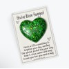 Pocket Hug Heart-Chunky Green Glitter