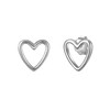Glanzstücke München Women's Stud Earrings Heart Sterling Silver Earrings Heart