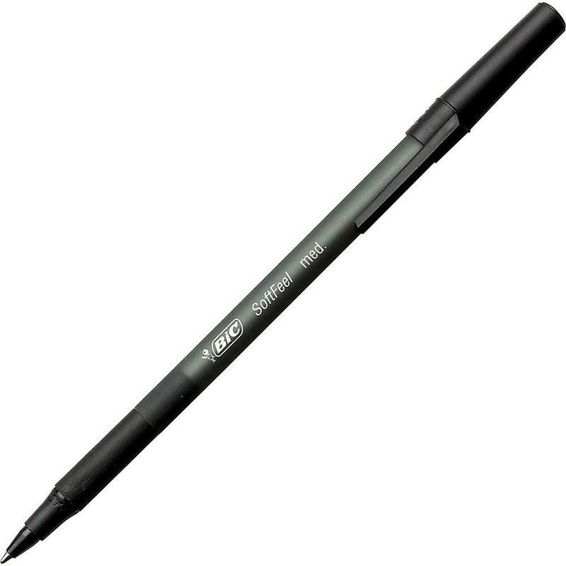 BIC (R) Soft Feel(R) Stick Pens, Medium Point, 1.0 mm,