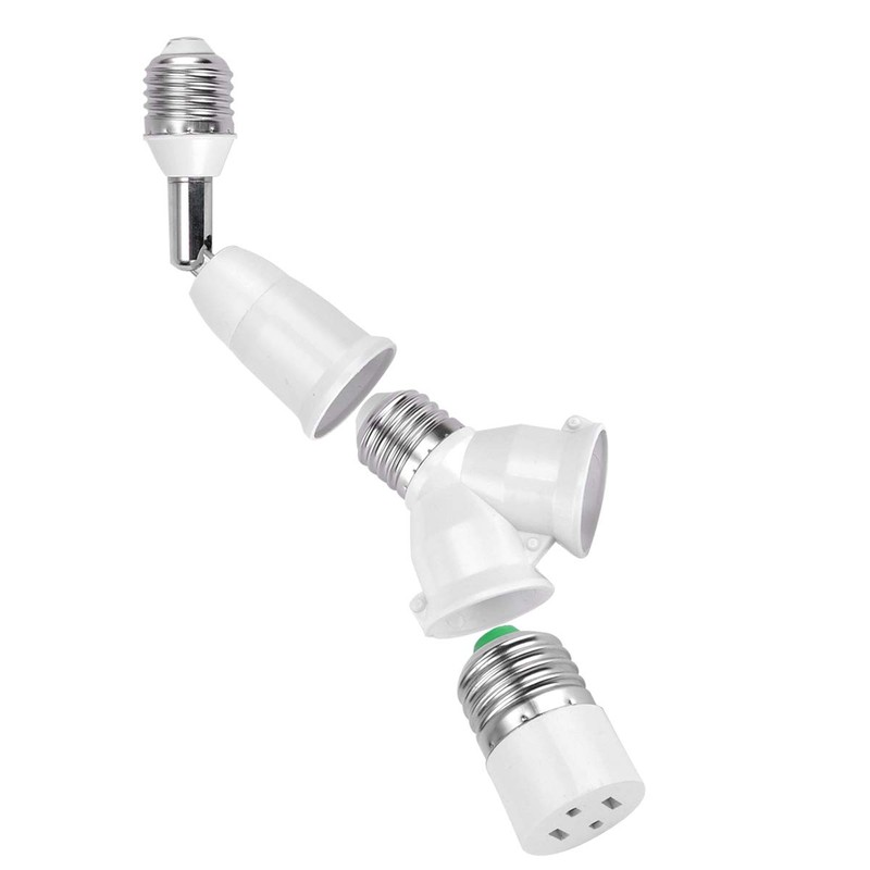 E26/E27 Standard Medium Light Socket Extender & Adjuster w/Vertical 90°