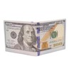 LUI SUI Men Us Dollar Bill Wallet Billfold Leather Credit