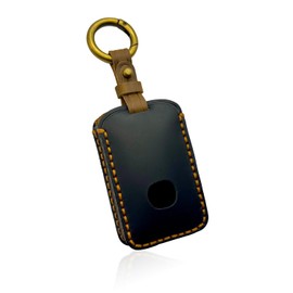 Krovat Mazda Key Case, Smart Key Compatible, Luxury Genuine Leather Fits in Your Hand, Mazda 3 Roadster Accessories CX-5 CX-8 CX-30 CX-60, Black