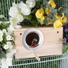 ANCLLO Durable Parakeet Nest Box Bird House Budgie Wood Breeding