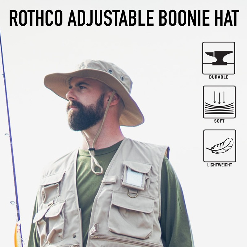 Rothco Boonie - Sombrero de cubeta Ajustable, ACU Digital Camo,