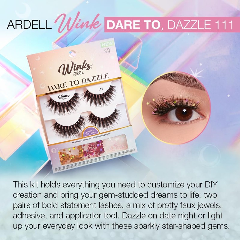 Ardell Winks Dare to Dazzle 111 Lash Kit, Includes Lashes,