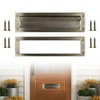 Mail Slot Antique Brass,13Inch Stainless Steel Mail Slot Cover for