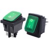 Twidec Interruptor de palanca basculante impermeable CC 12 V, luz