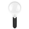Reading Handheld Magnifying Glass Battery Powered 4LED 4X 30X Lens
