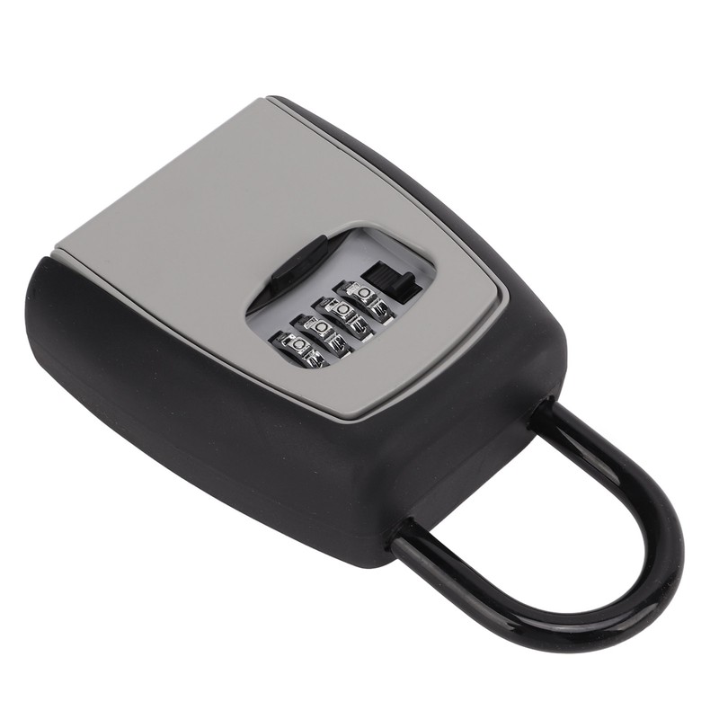 Key Lock Box Hanging Portable Resettable Password 4‑Digit Combination Lockbox