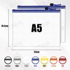 Document Wallet A5-14 Pieces Transparent Document Folder with Zipper, Mesh