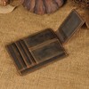 RFID Genuine Leather Magnet Money Clip Credit Card Case Holder