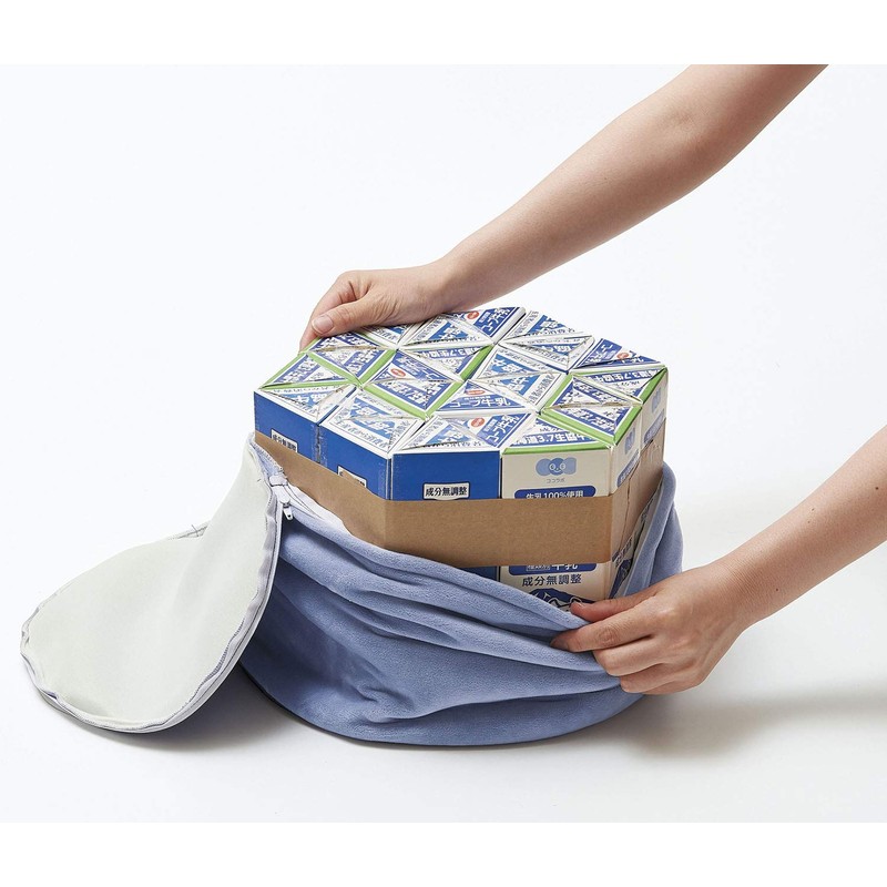 Cogit Milk Pack Chair Cover, Penguin-chan, Diameter 11.8 x Height