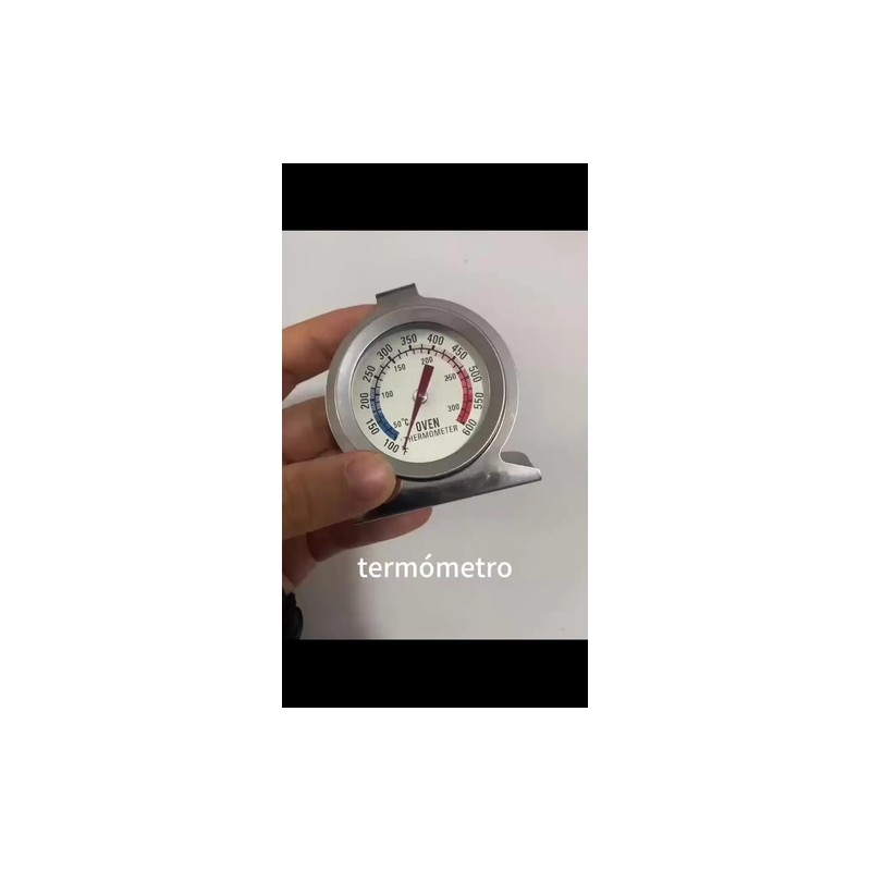 Termómetro de Horno de Acero Inoxidable para Monitorear Temperatura
