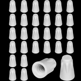 Zonon 36 Pcs Large Ceramic Wire Connector White Ceramic Nuts 18-8 AWG High Temperature Wire Connectors Porcelain Connector Twist Caps for High Temperature Repairs