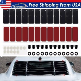 Yoursme Rear Window Louver Hardware Installation Hardware Accessories for Ford Mustang