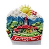 3D -SWITZERLAND ZURICH ALPS Fridge Magnet City Souvenir Travel Memory